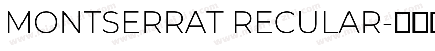 MONTSERRAT RECULAR字体转换